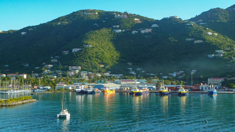 Tortola Bay in the British Virgin Islands