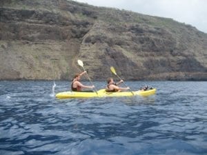 St Vincent water sports - kayaking