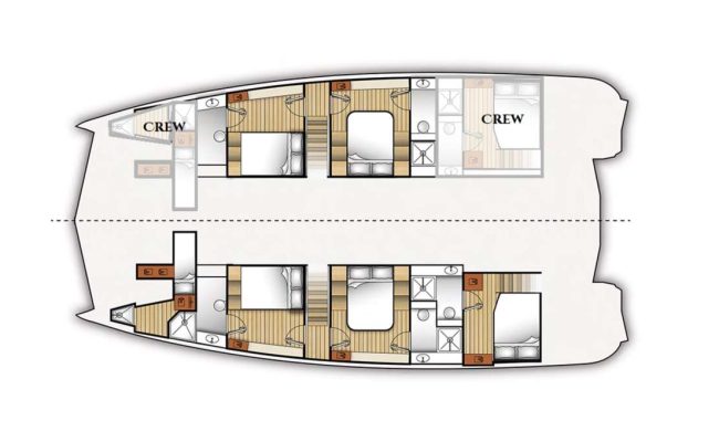 Moon Yacht 60 layout