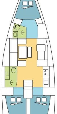 Dufour 390 GL layout